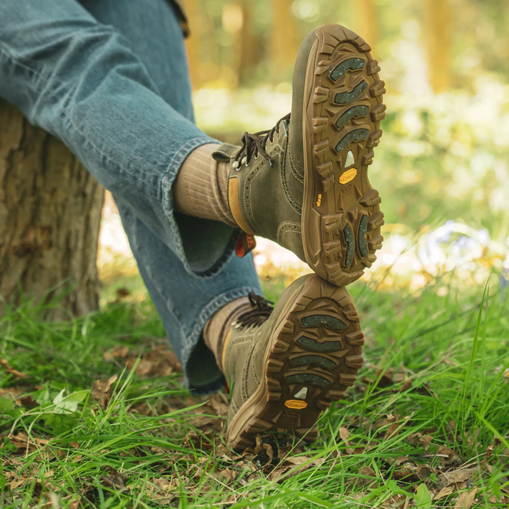 Women's - Khaki - Green - Leather - Derby Brogue Boots – LANX Women's - Khaki - Green - Leather - Derby Brogue Boots – LANX
