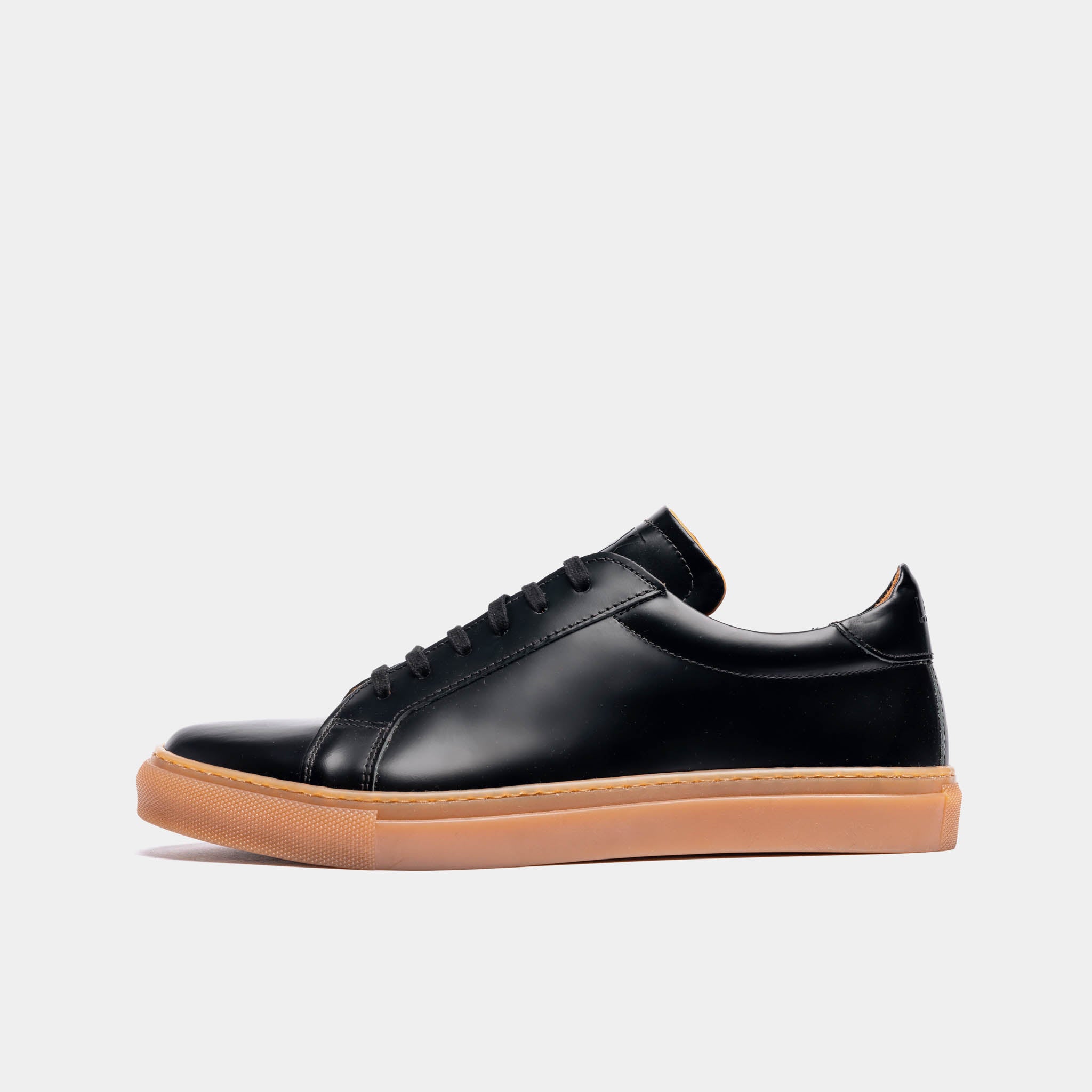 Black gum sole sneakers best sale