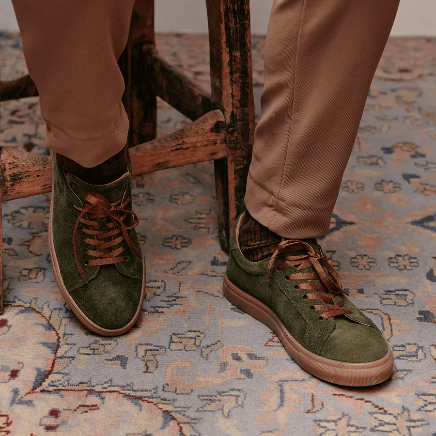 ANCOATS // KHAKI SUEDE-Men's Casual | LANX Proper Men's Shoes