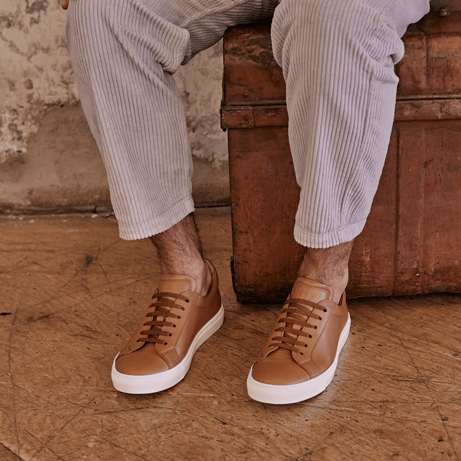 Elegance in Every Step: Classic Ibiza Brown Sneakers by HolloShoe – Hollo  Shoe