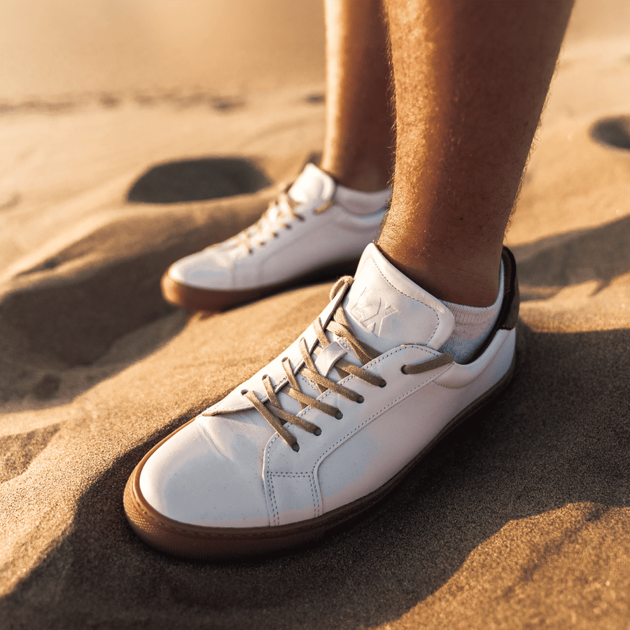 ANCOATS // WHITE & TRUFFLE-Men's Casual | LANX Proper Men's Shoes