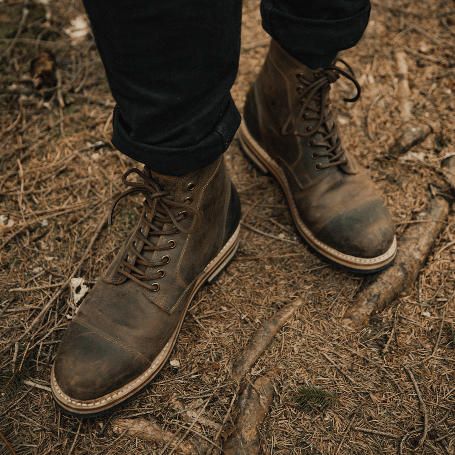 BAMBER // BROWN DISTRESSED-Men's Boots | LANX Proper Men's Shoes