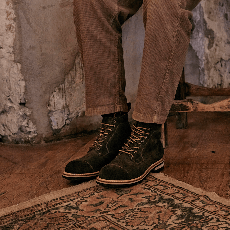 BAMBER // KHAKI SUEDE-Men's Boots | LANX Proper Men's Shoes