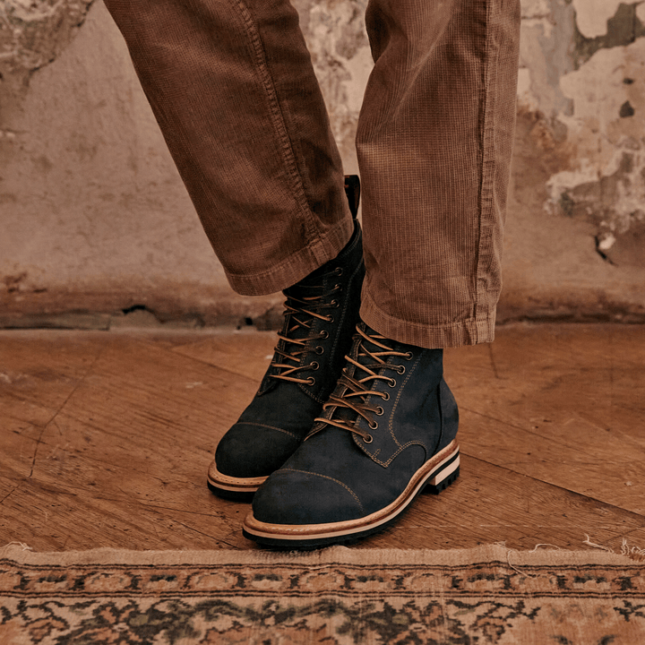 BAMBER // NAVY-Men's Boots | LANX Proper Men's Shoes