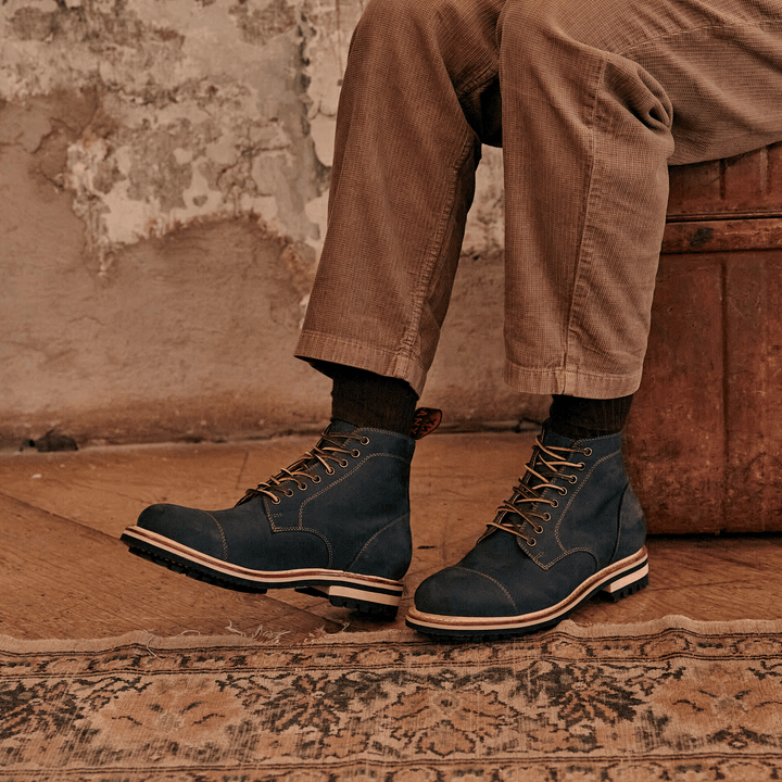 BAMBER // NAVY-Men's Boots | LANX Proper Men's Shoes