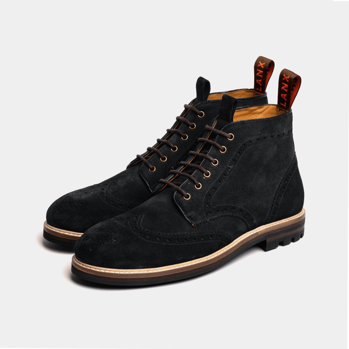 BAYLEY // ANTHRACITE SUEDE-Men's Boots | LANX Proper Men's Shoes