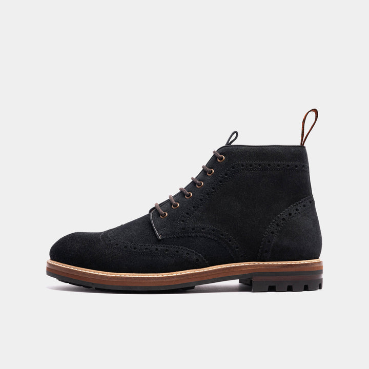 BAYLEY // ANTHRACITE SUEDE-Men's Boots | LANX Proper Men's Shoes