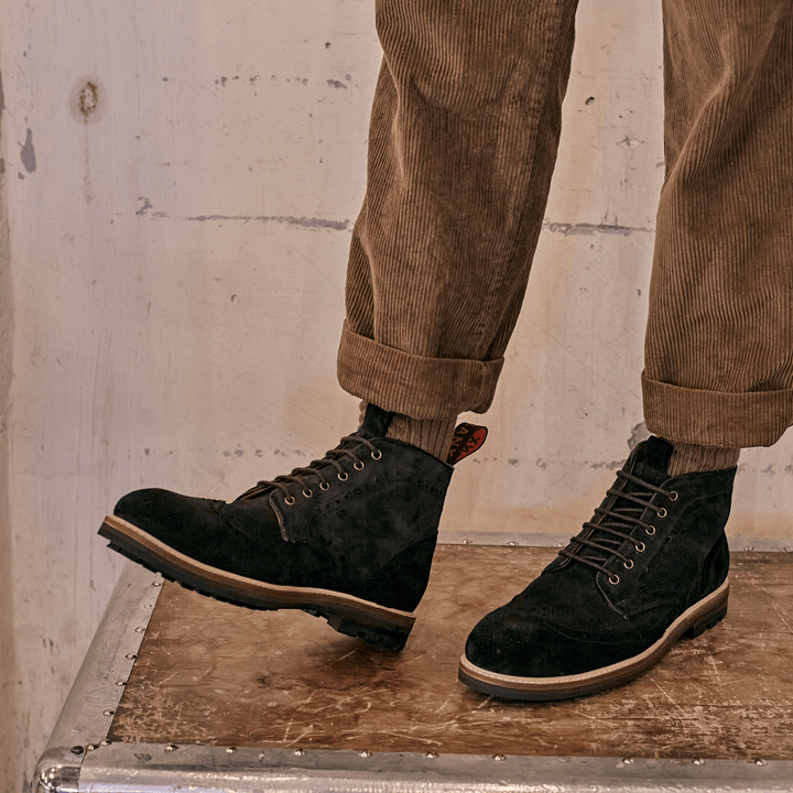 BAYLEY // ANTHRACITE SUEDE-Men's Boots | LANX Proper Men's Shoes