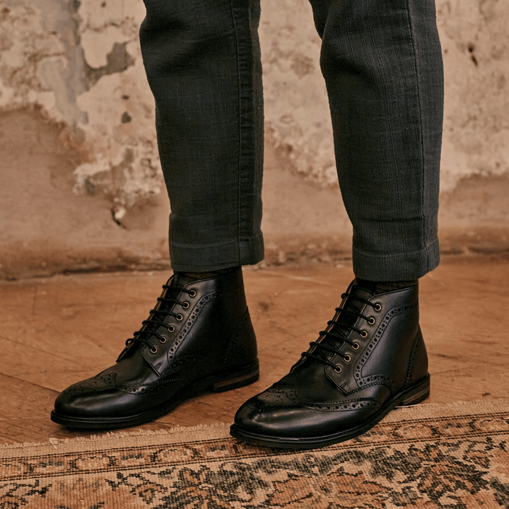 BAYLEY // BLACK-Men's Boots | LANX Proper Men's Shoes