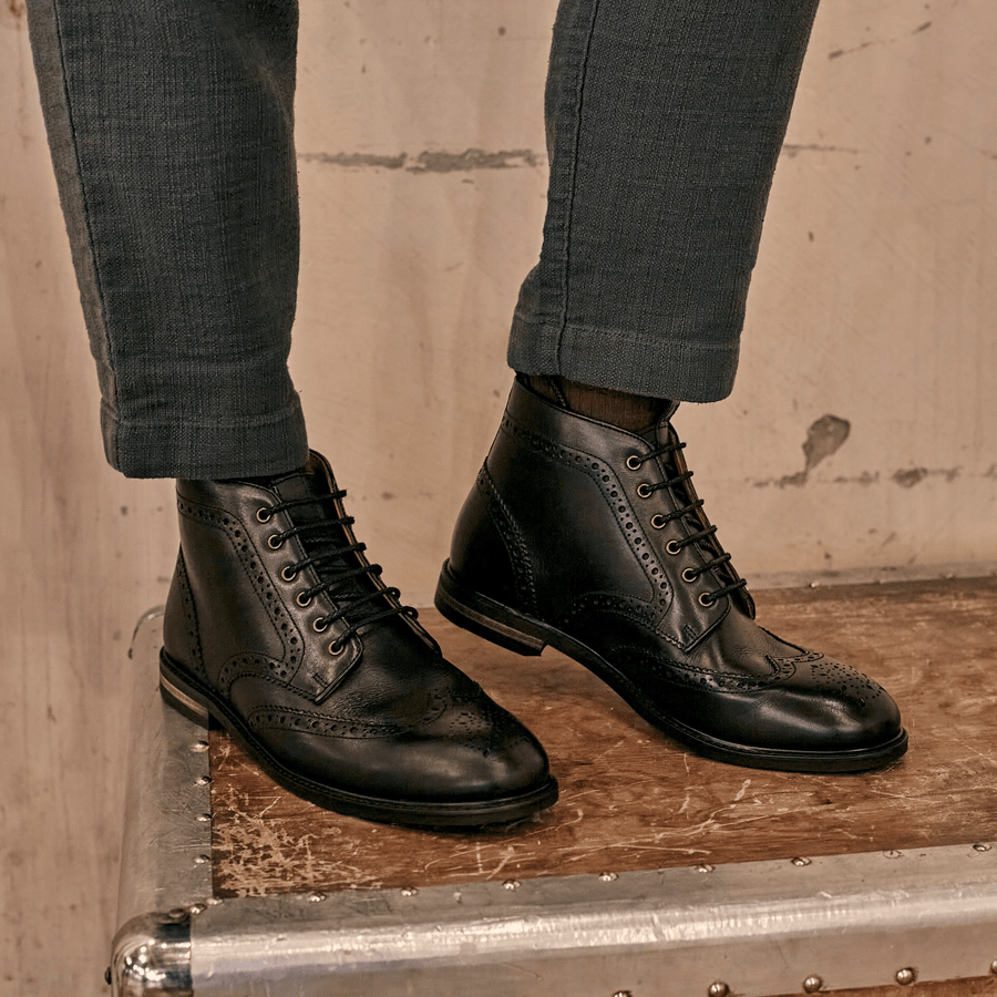BAYLEY // BLACK-Men's Boots | LANX Proper Men's Shoes