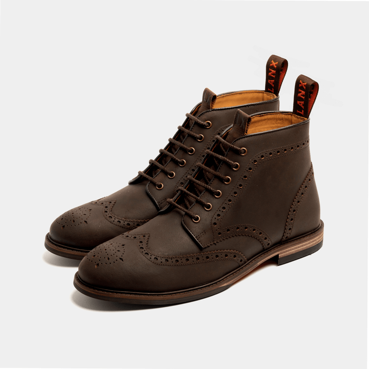 BAYLEY // BROWN DISTRESSED-Men's Boots | LANX Proper Men's Shoes
