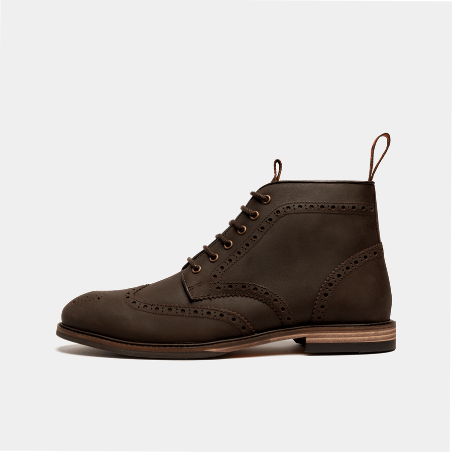 BAYLEY // BROWN DISTRESSED-Men's Boots | LANX Proper Men's Shoes