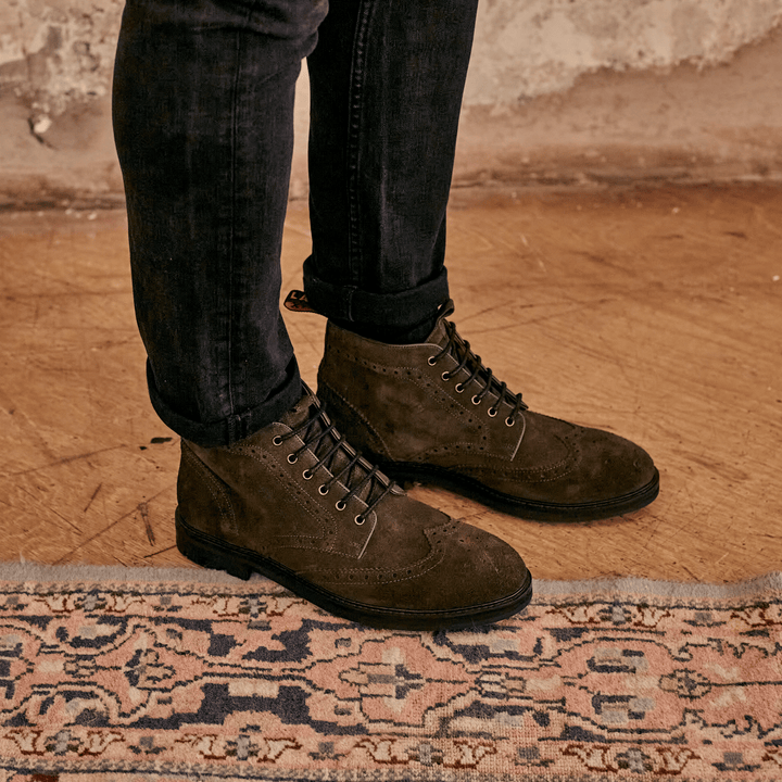 BAYLEY // KHAKI SUEDE-Men's Boots | LANX Proper Men's Shoes