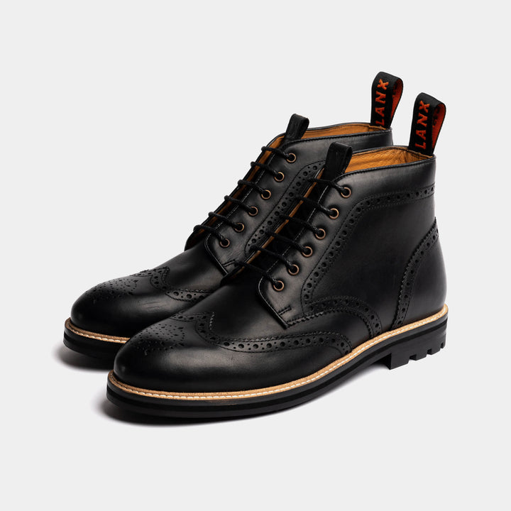 BAYLEY // MATT BLACK-Men's Boots | LANX Proper Men's Shoes