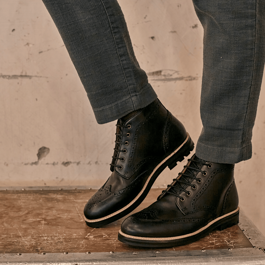 BAYLEY // MATT BLACK-Men's Boots | LANX Proper Men's Shoes
