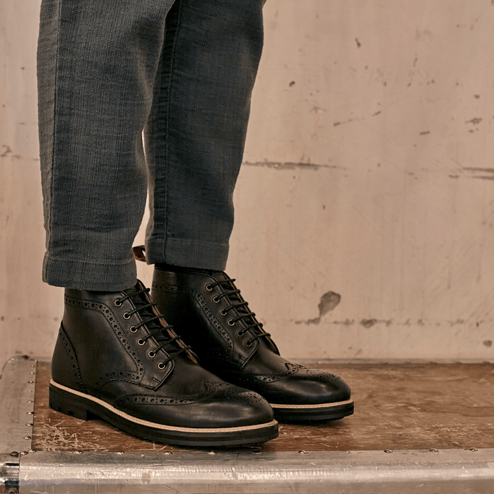 BAYLEY // MATT BLACK-Men's Boots | LANX Proper Men's Shoes