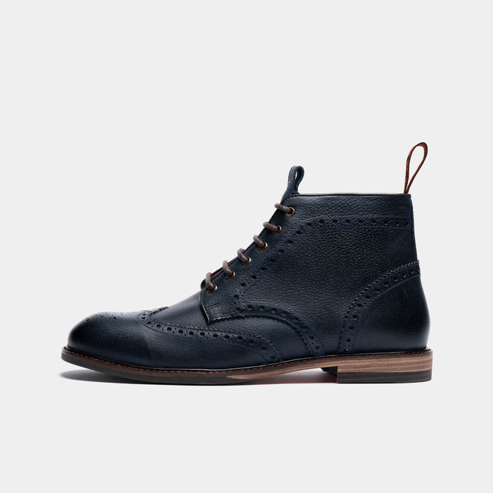 BAYLEY // NAVY-Men's Boots | LANX Proper Men's Shoes