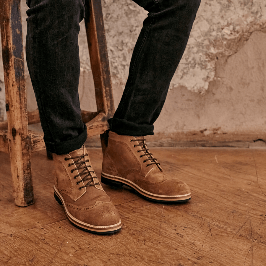 BAYLEY // OAK SUEDE-Men's Boots | LANX Proper Men's Shoes