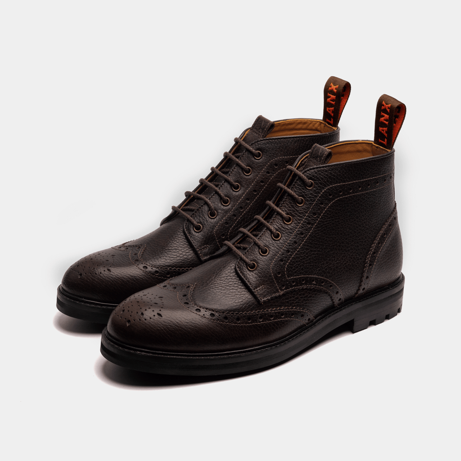 BAYLEY // PLUM GRAINED-Men's Boots | LANX Proper Men's Shoes