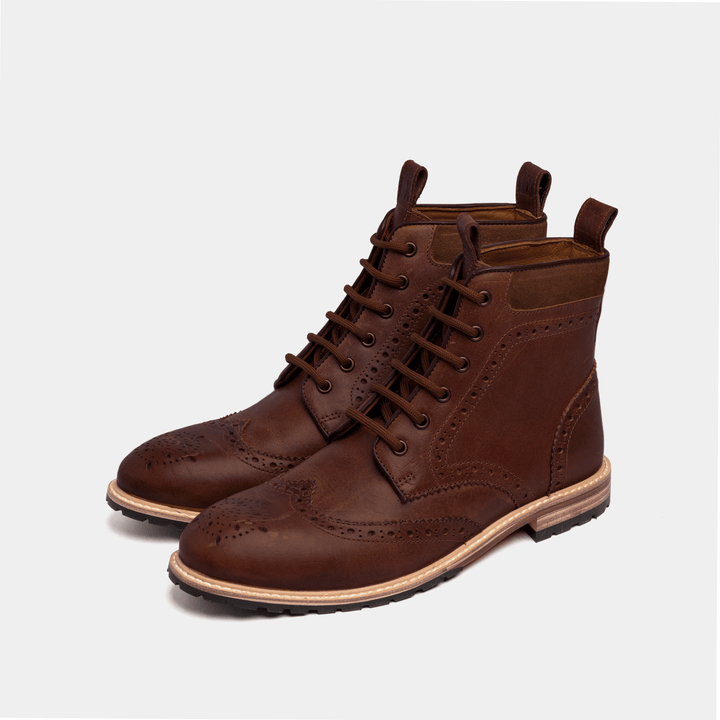 Barbour belsay boots dark 2025 tan
