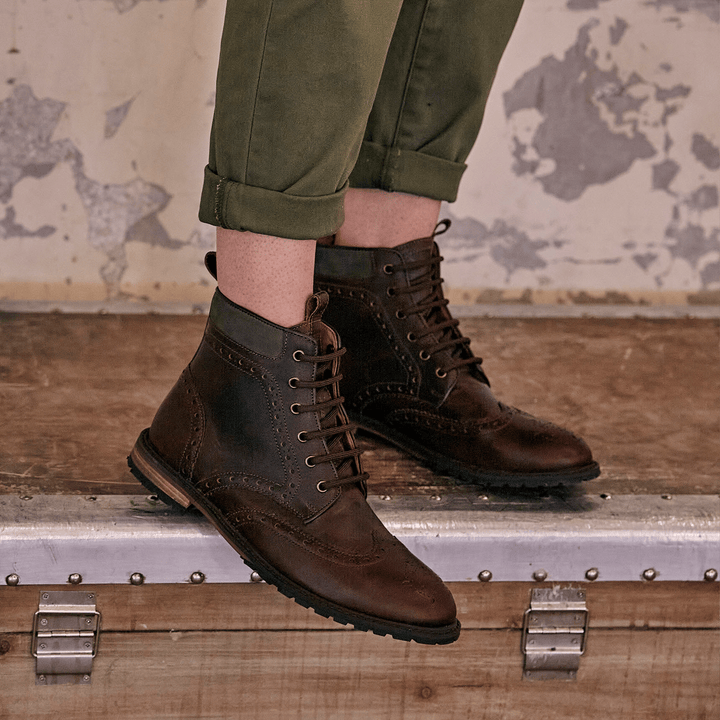 CHIPPING / MAHOGANY & KHAKI-Women’s Boots | LANX Proper Men's Shoes