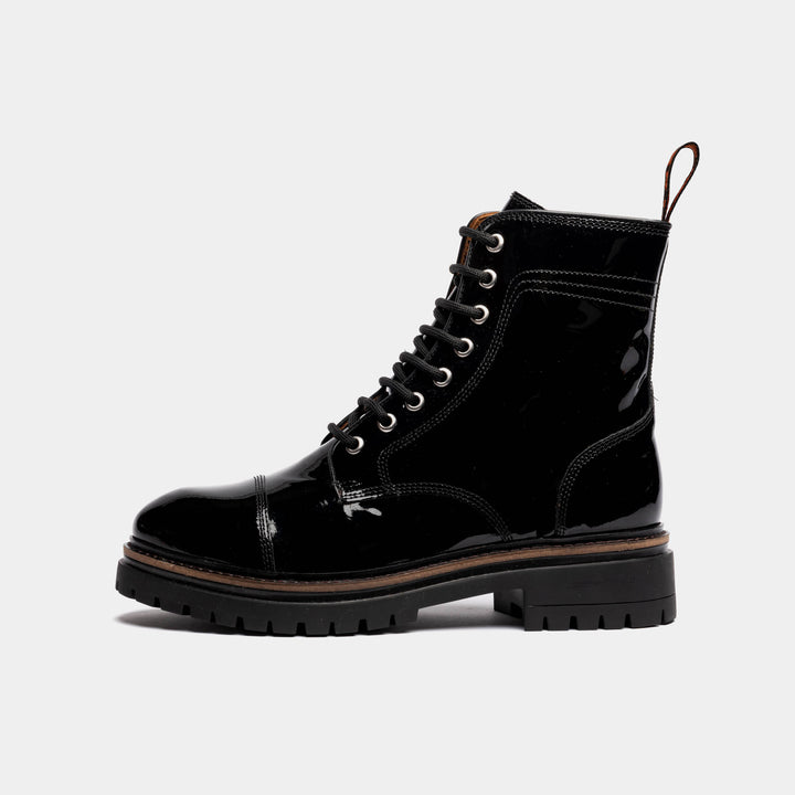 DINCKLEY / BLACK PATENT-Women’s Boots | LANX Proper Men's Shoes