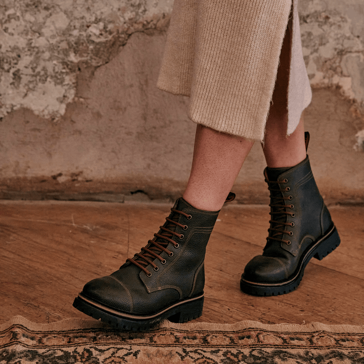 DINCKLEY / BOTTLE GREEN-Women’s Boots | LANX Proper Men's Shoes