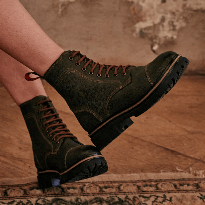 DINCKLEY / BOTTLE GREEN-Women’s Boots | LANX Proper Men's Shoes