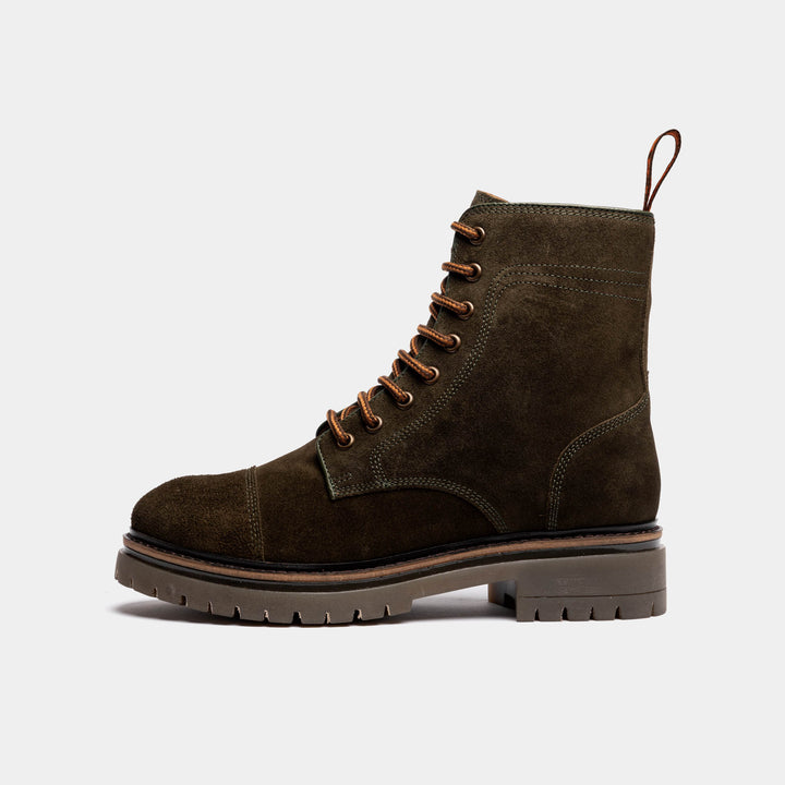 DINCKLEY / KHAKI SUEDE-Women’s Boots | LANX Proper Men's Shoes