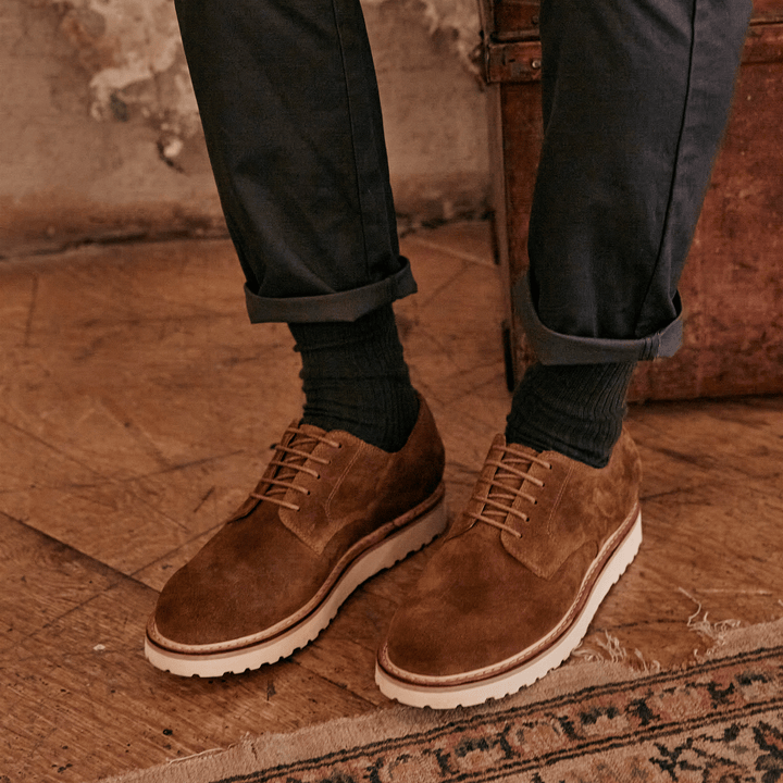 FENCE // TAN SUEDE-Men's Shoes | LANX Proper Men's Shoes