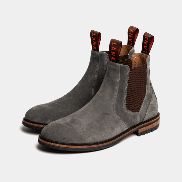 Blue leather 2024 chelsea boots mens