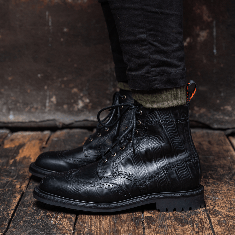 GRINDLETON // BLACK ODYSSEY-MEN'S SHOE | LANX Proper Men's Shoes
