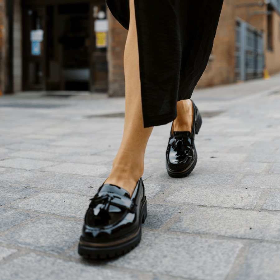 HARWOOD / BLACK PATENT-Women’s Shoes | LANX Proper Men's Shoes