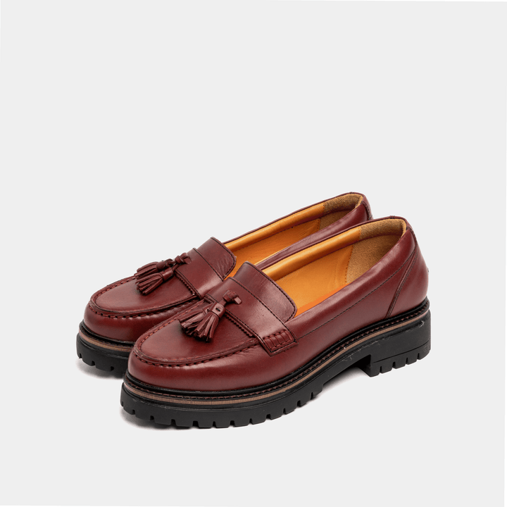 Oxblood 2025 loafers ladies