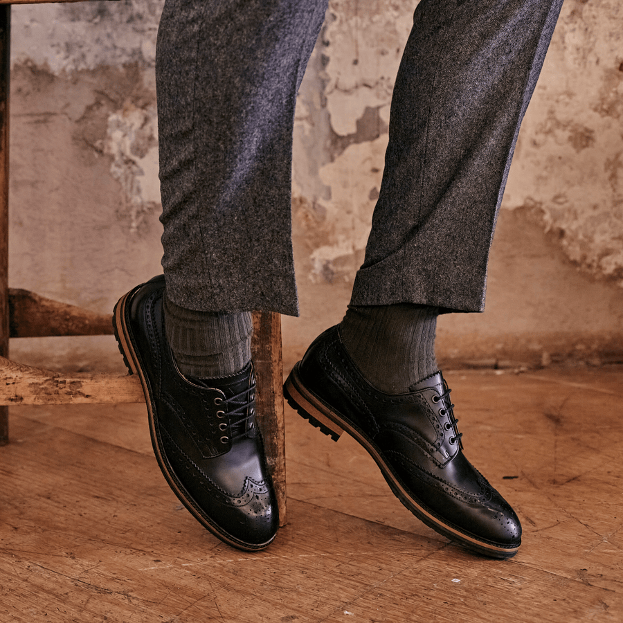HAYHURST // BLACK-Men's Shoes | LANX Proper Men's Shoes