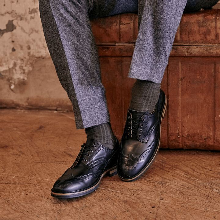 HAYHURST // BLACK-Men's Shoes | LANX Proper Men's Shoes