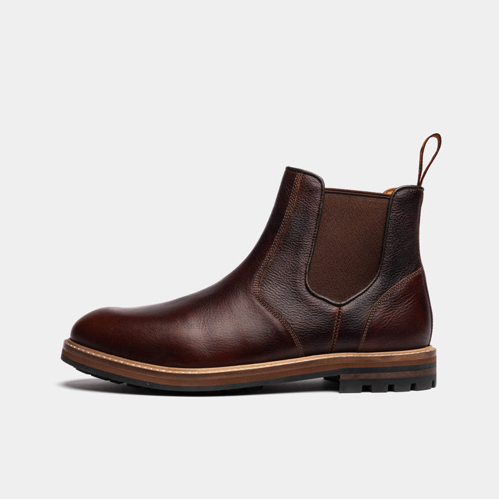 HOGHTON // CHESTNUT GRAINED-Men's Chelsea | LANX Proper Men's Shoes