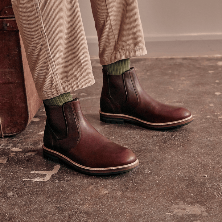 HOGHTON // CHESTNUT GRAINED-Men's Chelsea | LANX Proper Men's Shoes