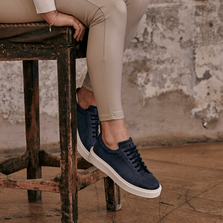 HORWICH / NAVY-Womens Sneakers