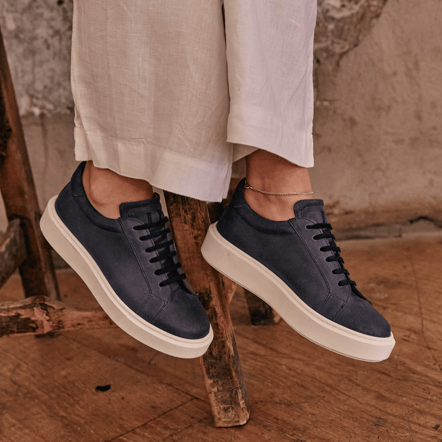 HORWICH / NAVY-Womens Sneakers