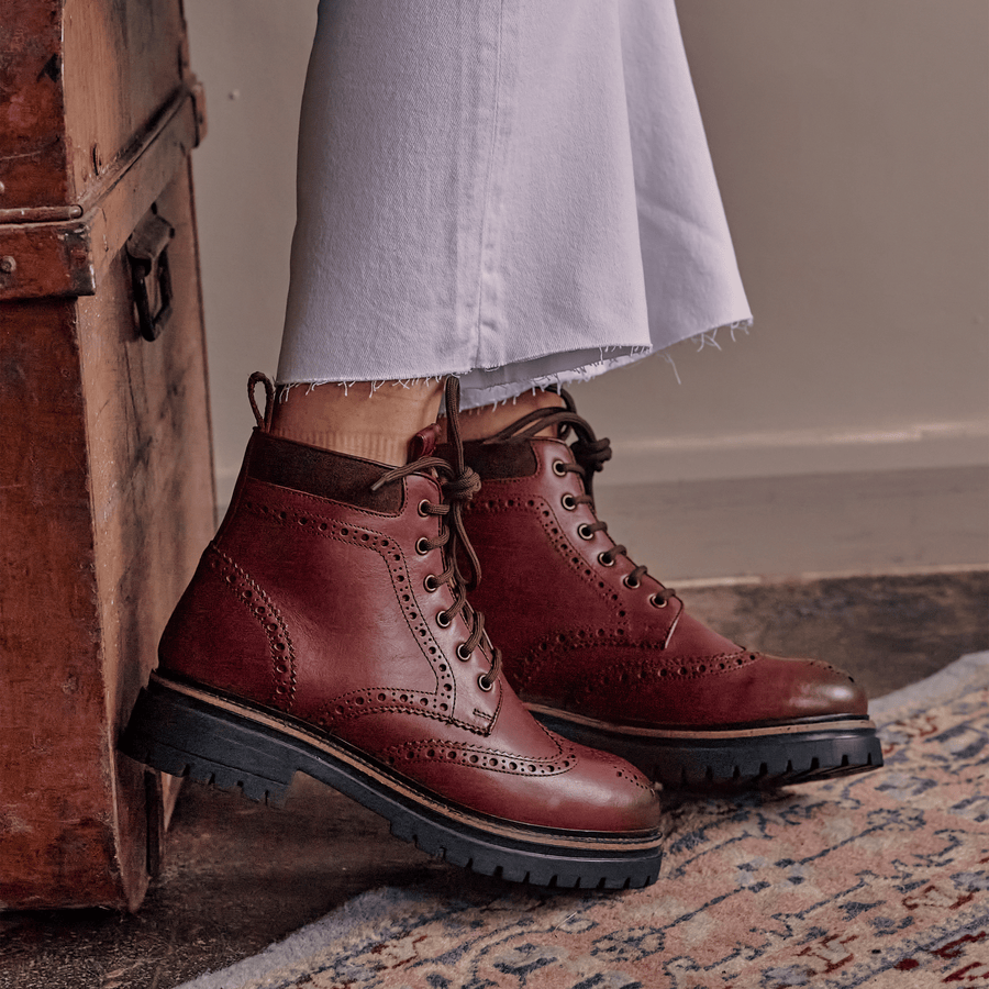 Oxblood 2025 brogues womens