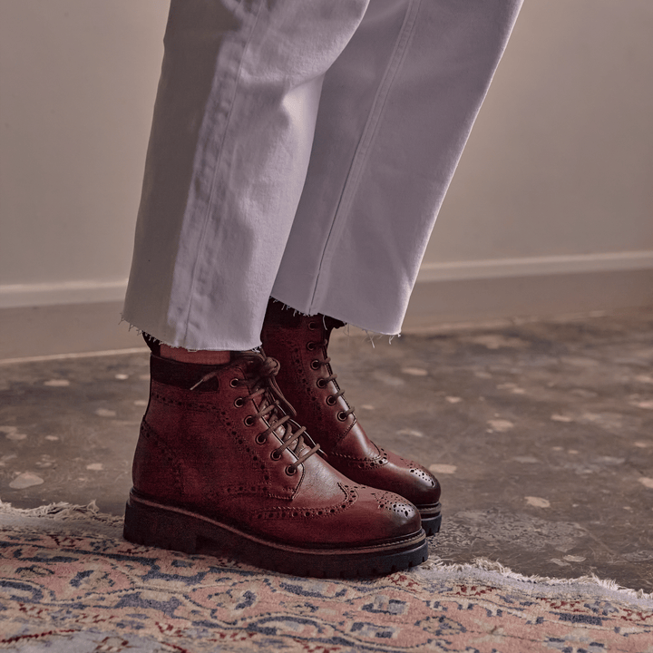 LANGHO / OXBLOOD-Women’s Boots | LANX Proper Men's Shoes