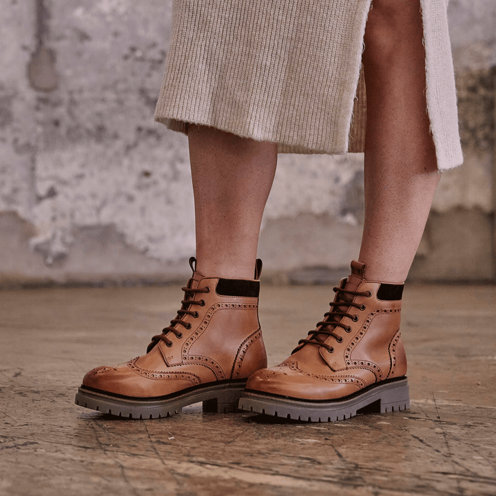 LANGHO / TAN-Women’s Boots | LANX Proper Men's Shoes