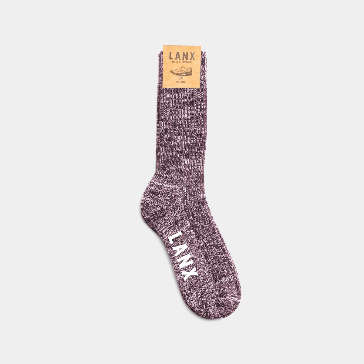FLECK SOCK AUBERGINE