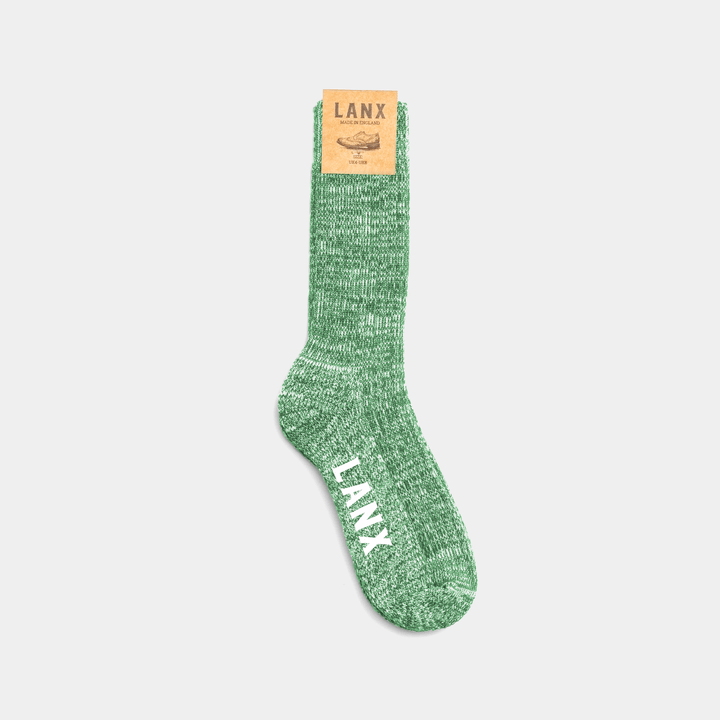 FLECK SOCK / PEA GREEN-Socks | LANX Proper Men's Shoes