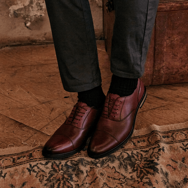 MAUDSLEY // OXBLOOD-Men's Shoes | LANX Proper Men's Shoes