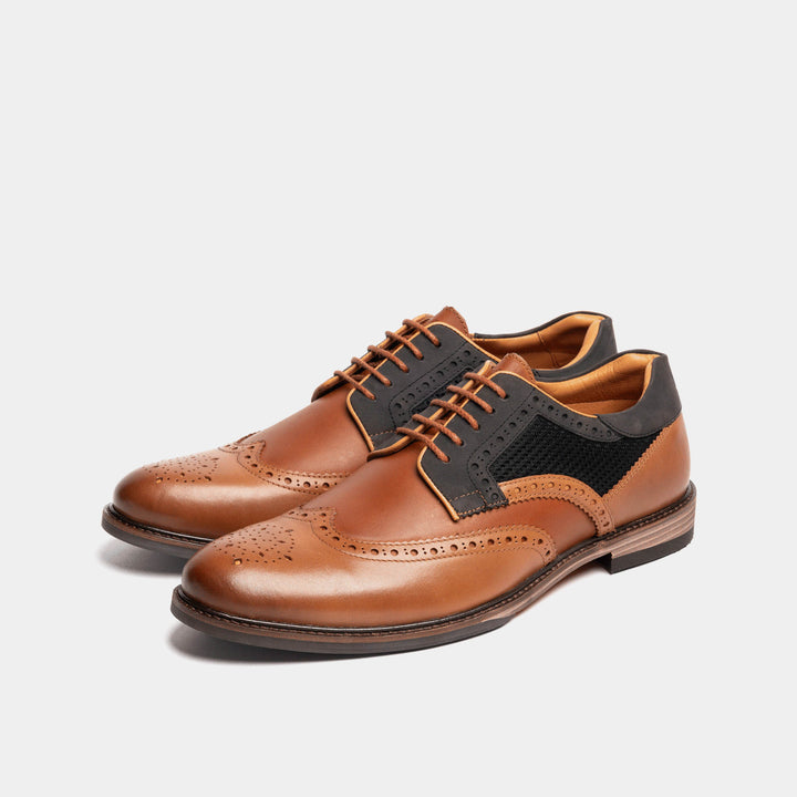 MEDLEY // TAN & GREY-Men's Shoes | LANX Proper Men's Shoes