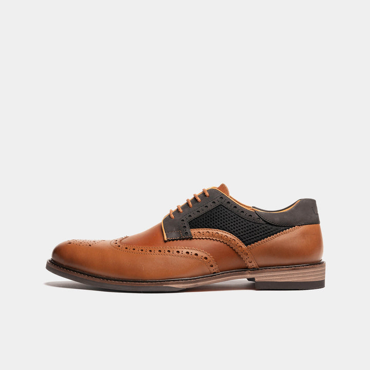 MEDLEY // TAN & GREY-Men's Shoes | LANX Proper Men's Shoes