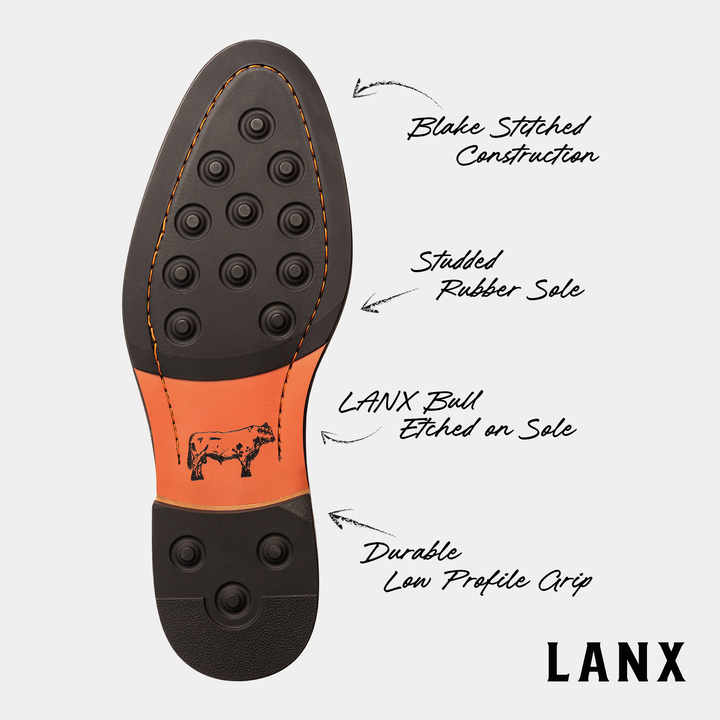 SABDEN // CARAMEL-Men's Shoes | LANX Proper Men's Shoes