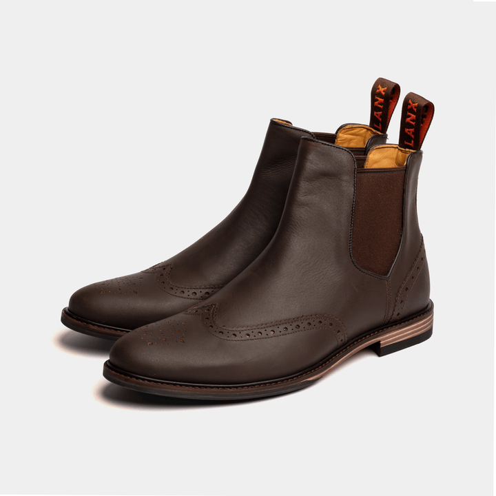Men s Brown Tan Leather Chelsea Boots LANX
